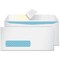 Quality Park Redi-Strip Business Window Envelopes - Single Window- 9 1by2"W x 4 1by8" L- Self-sealing - Wove - White